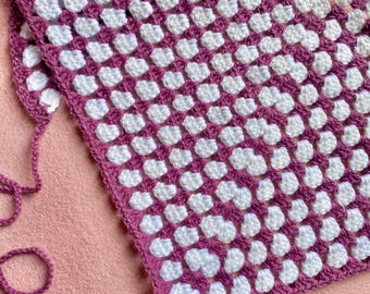 Crochet Granny Square Bandana Pattern: Summer Hair Accessory (PDF Pattern)