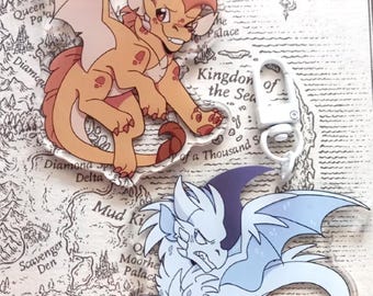 Portachiavi Wings of Fire / Inverno e Qibli