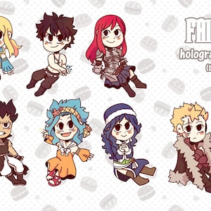 Fairy Tail holographic stickers