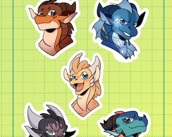 Flügel des Feuers | Dragonets of Destiny Vinyl Aufkleber