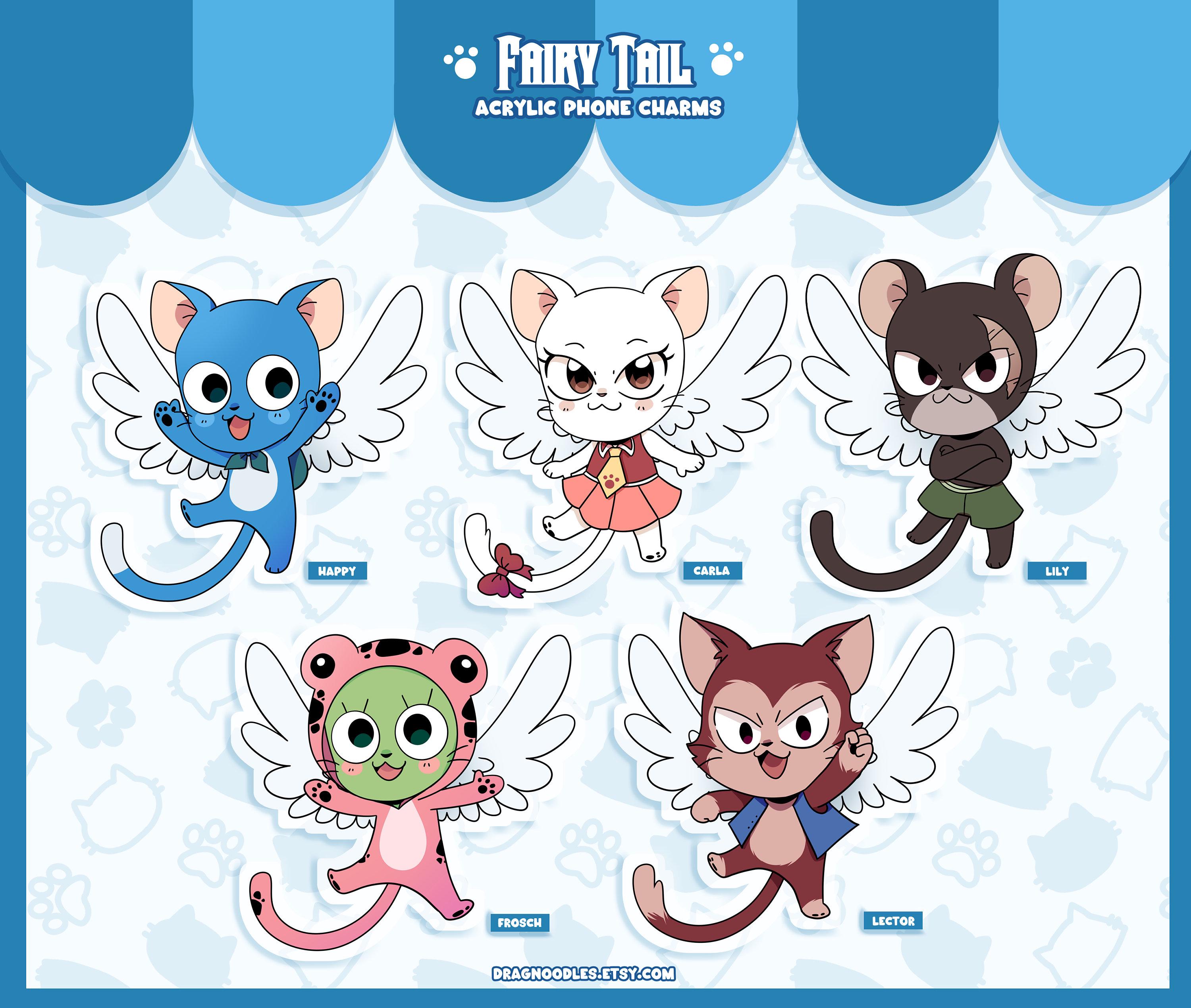 Fairy Tail Exceed Phone Charms - Etsy Canada