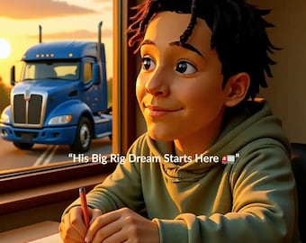 Personalized Truck Book for Kids | Farren and the Big Rig Dream | Truck Driver Chapter Book | Dream Job Adventures | Ages 7–11