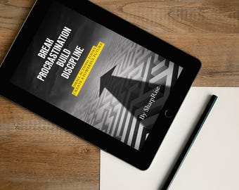 7-dagars prokrastineringsguide | Utskrivbar vanerapportering | Arbetsbok för självdisciplin | Motivation och målsättning i PDF-format