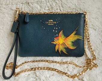 coach phone crossbody in pebbled leather