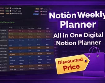 Notion Life Planner | Digital Hyperlinked Planner | ADHD Friendly Template | Notion Second Brain | Custom Notion Covers