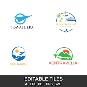 Travel Blog Logo - Travel Logo Template - Travel Vector Logo - Travel Agent Logo -  Travel Business Logo- Vacation Holiday Logo