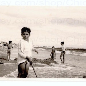 1930er Jahre Französisches Sommerfoto - Am Strand