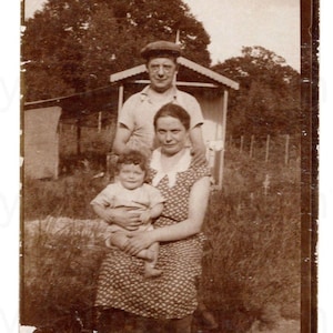 Französische 1930er Jahre Foto - Paar und kleines Kind