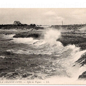 Antique Unused Postcard - La Grande Cote, Charente Maritime, France