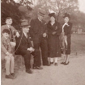 Französisches Vintage Foto - Familienfoto