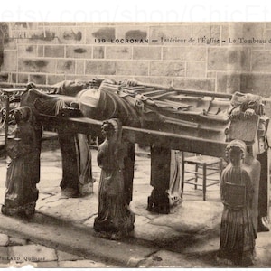 French Postcard Unused - Tomb of Saint Ronan, Locronan,France