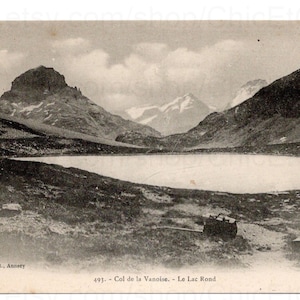 French Unused Postcard  - Le Lac Rond, Col de la Vanoise, France