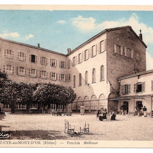 Vintage French Postcard - St Cyr au Mont D'Or, Rhone, France