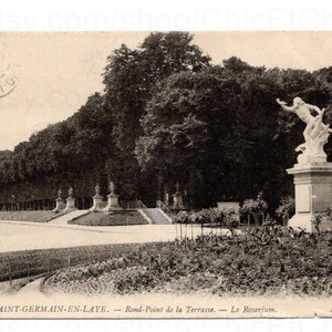 French Antique Postcard - Le Rosarium, St-Germain-en-Laye, France