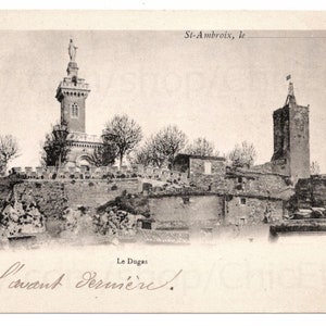 Antique French Postcard - Dugas Chapel, St Ambroix, France