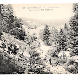 Unused Vintage French Postcard - La Vallée des Roches, Plombières, Vosges, France
