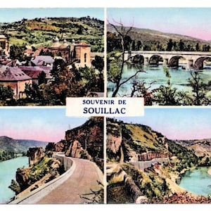 Vintage Postcard - Souillac, Lot, France