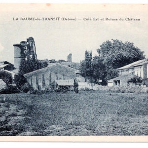 Vintage French Unused Postcard - La Baume-de-Transit, Drôme, France