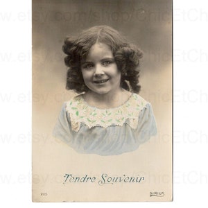 French Postcard c.1913 - Pretty Young Girl