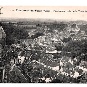 Unused Vintage French Postcard - Chaumont-en-Vexin, Oise, France