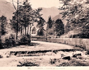 Unused Postcard - River Pique, Luchon, Pyrenees, France