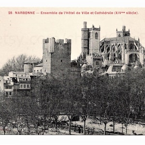 Vintage French Postcard - Narbonne, Aude, France