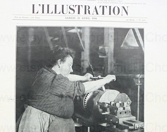 Antikes französisches L'Illustration Magazine Ausgabe No. 3816 - April 1916 mit Abbildungen aus dem 1