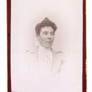 Franse antieke foto / Carte de Visite (CDV) - Edwardiaanse vrouw