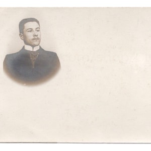 Französische Antike unbenutzte Real Photo 'Vignette' Postkarte
