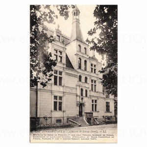 Unused Vintage French Postcard - Château de Sansac, Loches, Indre-et-Loire, France