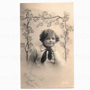 1920's French Postcard - Cute Young Boy