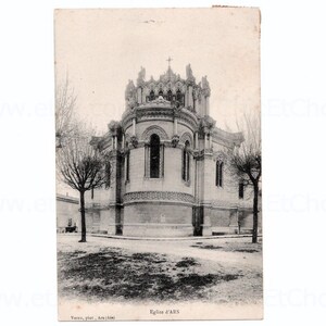 French Vintage Postcard - The Church at Ars, France