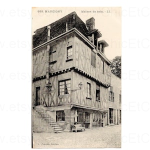 French Postcard Unused - Maison de Bois, Marcigny, France
