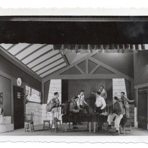 Fotografia Vintage - Atores no Palco