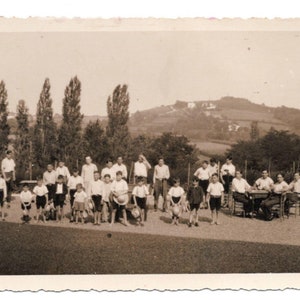 Carte postale photo française - Camp d'été pour garçons