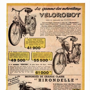 Paquete de efímeras con anuncios deportivos franceses de los años 50 para collage, decoupage, álbumes de recortes, diarios basura, etc. - Ciclismo, caza y petanca