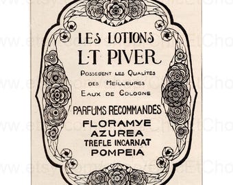 French Antique Paper Advertisement - L.T. Piver Perfume Lotions