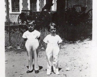 1930's French Photograph - Two Children