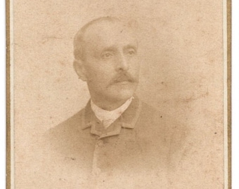 Antique CDV Photo - Man with a Moustache