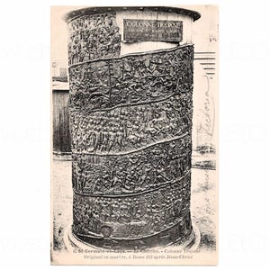 Antique French Postcard - Trajan Column, St-Germain-en-Laye, France