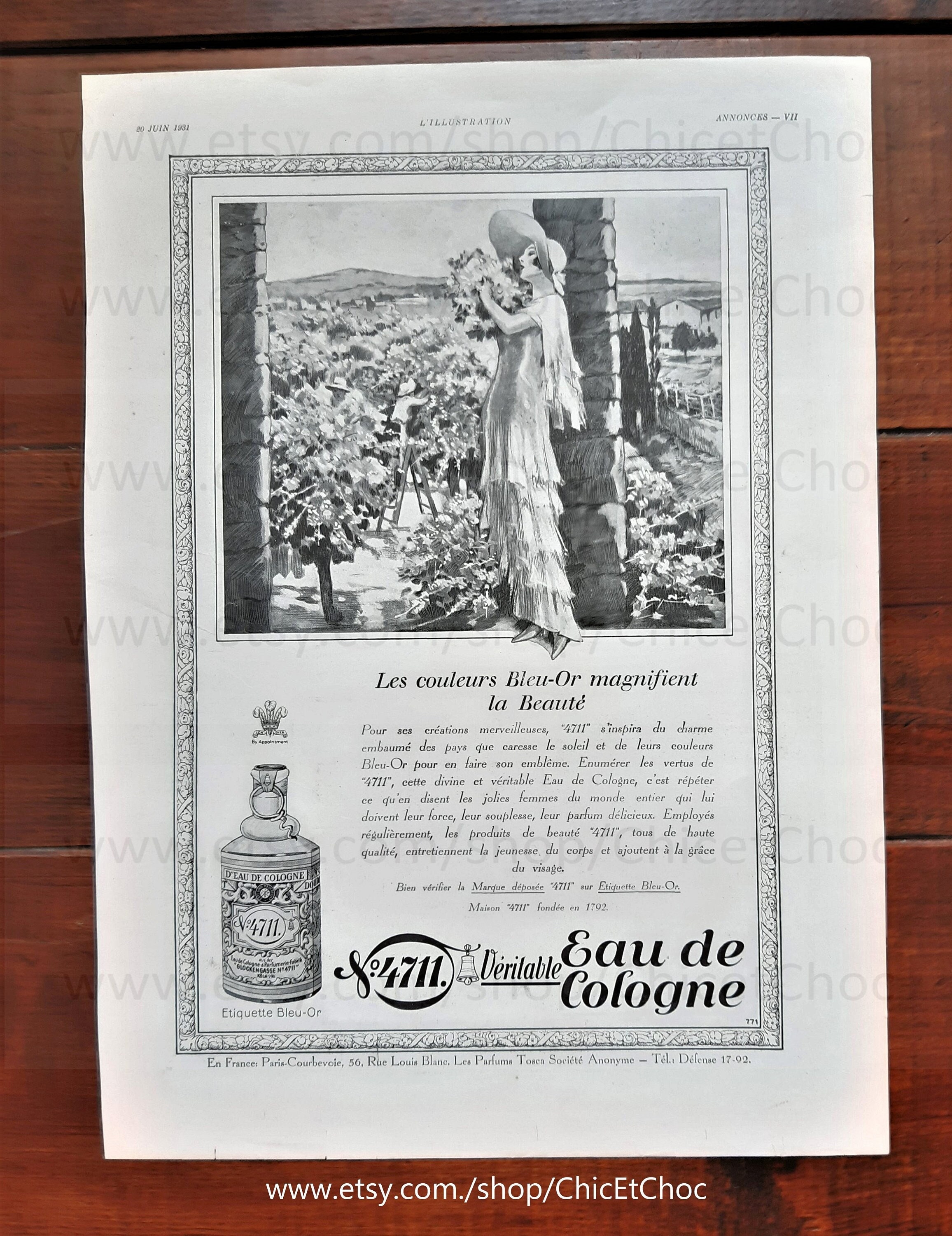 Vintage Perfume Ad 