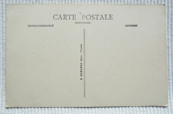 Unused French Postcard Chateau Entrance Etsy