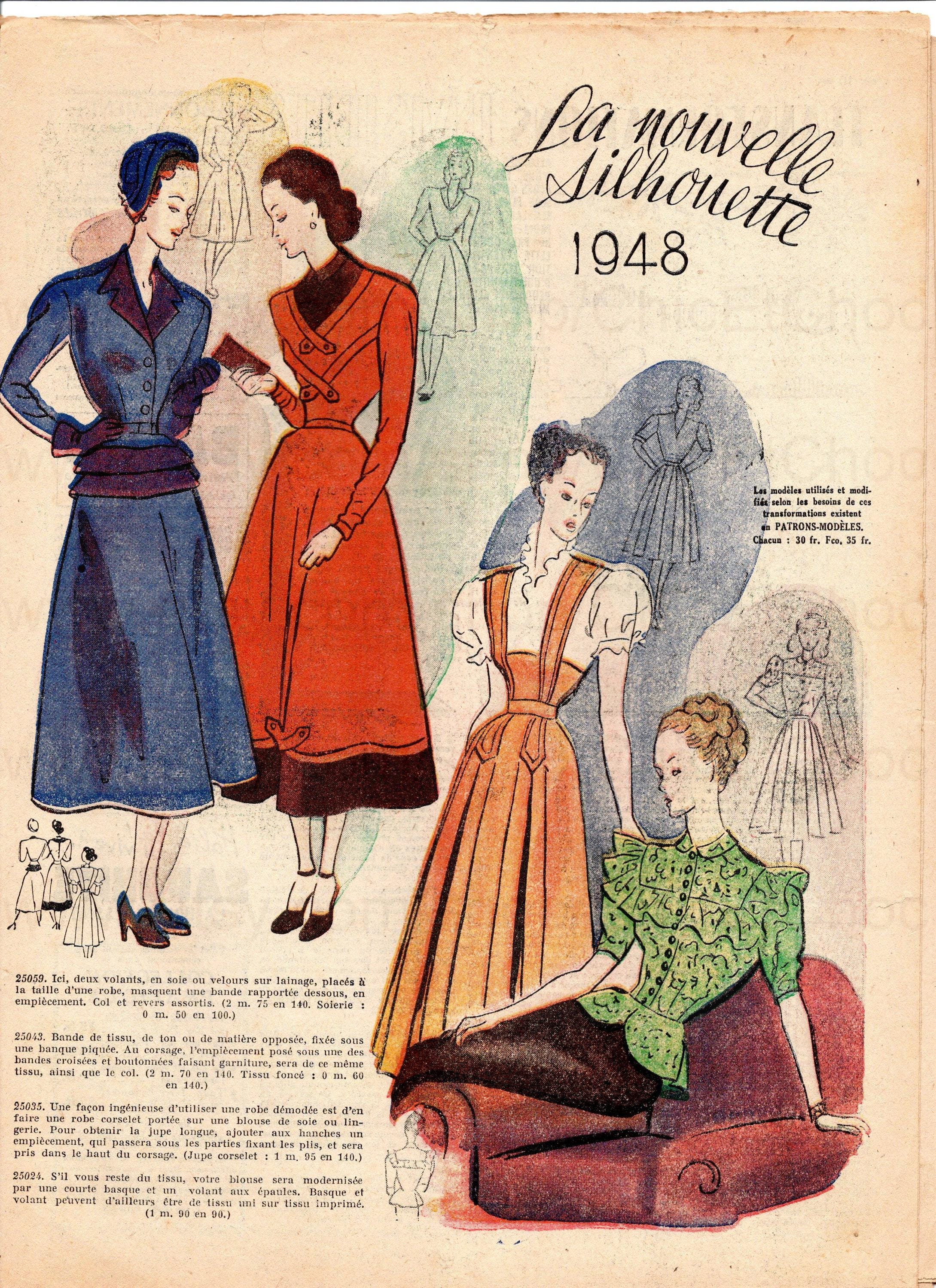 1940 年代のフランスのファッション雑誌 - Petit Echo de la Mode
