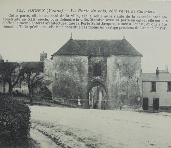 Unused Postcard La Porte Du Bois Joigny France