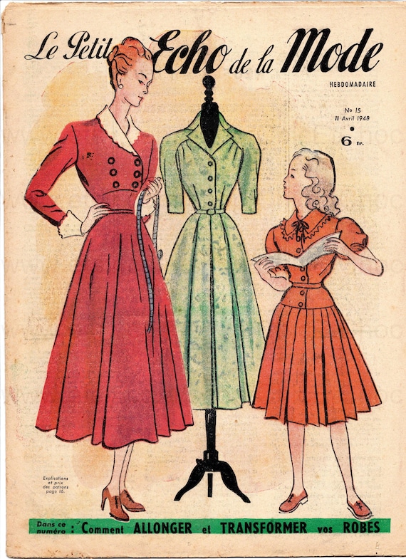 1940 年代のフランスのファッション雑誌 - Petit Echo de la Mode