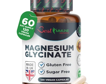 Natural Magnesium Taurate 500mg - High Strength Maximum Absorption Bioavailability, Balanced Formula Energy Wellness, 100 Vegan Capsules