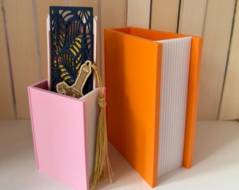Book-shaped organizer 3D printed for bookish accessories