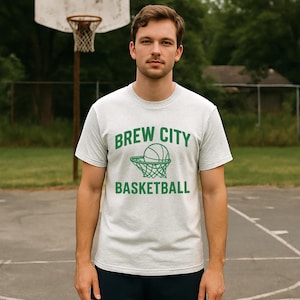 BREW CITY BASKETBALL Milwaukee Vintage Sports T Shirt