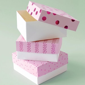Box PDF Template, Box Template, Jewellery Box Template, Cricut Cut Files, Silhouette Cut Files