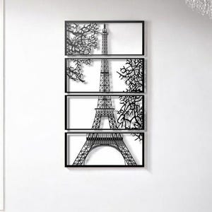 Eiffel Tower Svg, wall art Svg, cnc ,dxf, vectorel, cutting, file Ready for laser cut ,cnc, router ,cutting ,dxf ,svg ,eps ,jpj ,ai